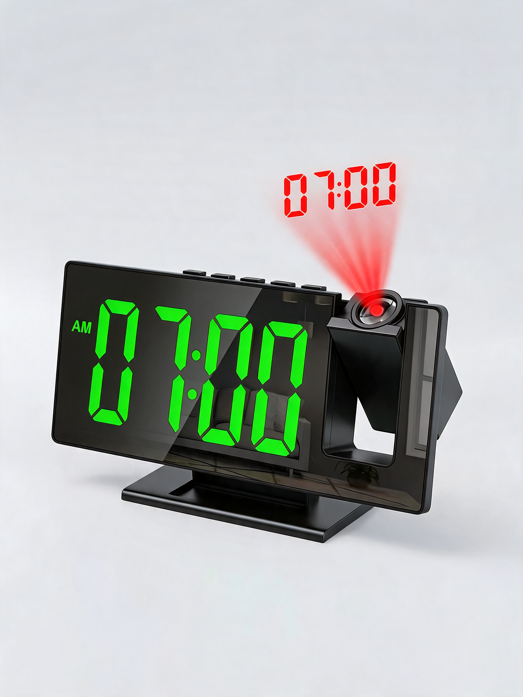 NEXLYA AuraVision™ | Reloj Despertador Digital con Proyección LED 180°