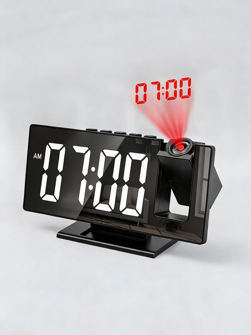 NEXLYA AuraVision™ | Reloj Despertador Digital con Proyección LED 180°