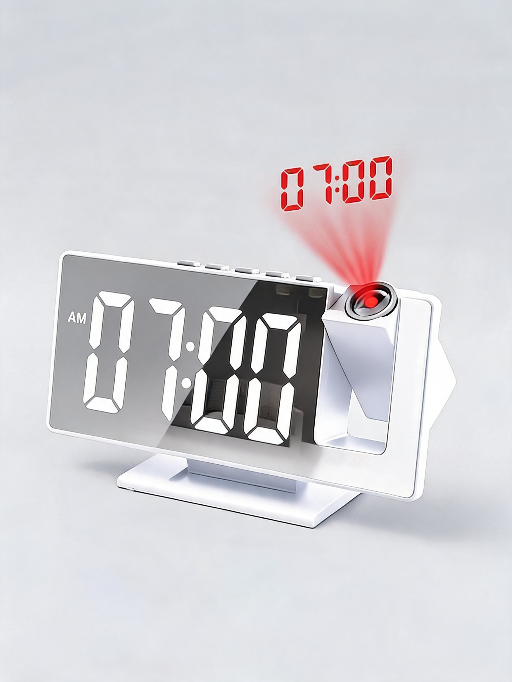 NEXLYA AuraVision™ | Reloj Despertador Digital con Proyección LED 180°