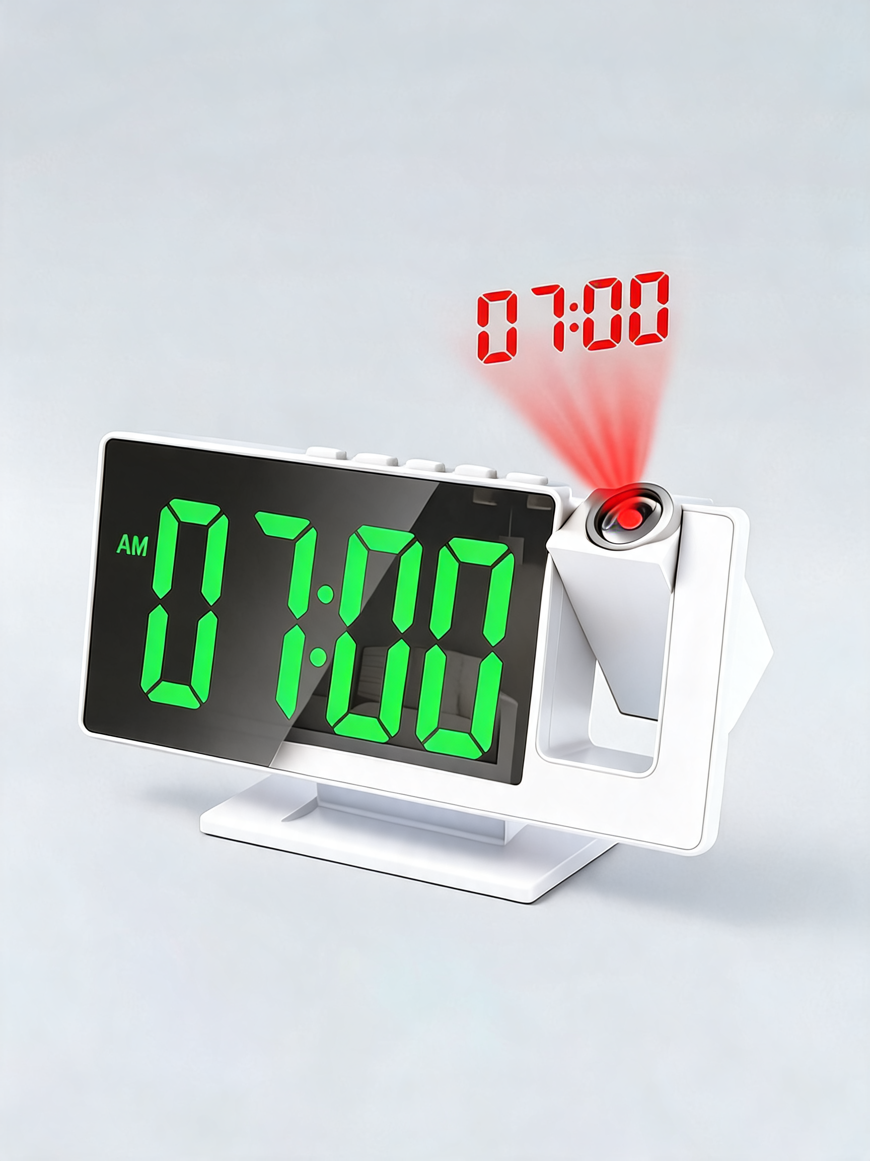 NEXLYA AuraVision™ | Reloj Despertador Digital con Proyección LED 180°